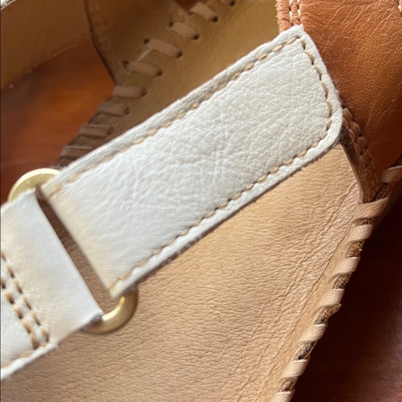 NWOT Pikolinos Cadaqués Leather Tan and White Sandal Size 37 - Picture 15 of 15